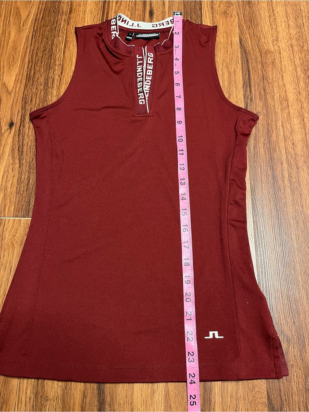 J.Lindeberg Athletic Women’s Leya Sleeveless Top in Cabernet Golf OEKO-TEX - Picture 5 of 10